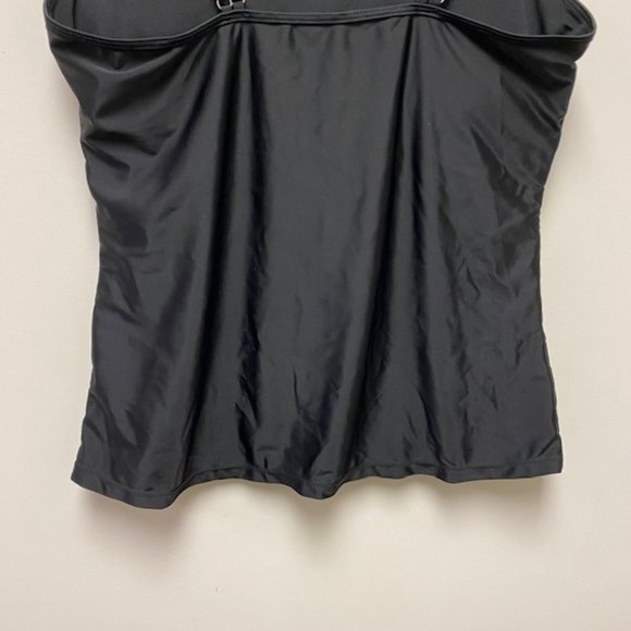 Shein Plus Size Geometric Print Ruched Tankini Top and Swim Shorts, size 3XL - Picture 5 of 11